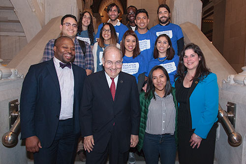 photo of Senator Looney with Dreamers