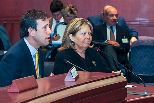 photo of Senators Lesser and Abrams.